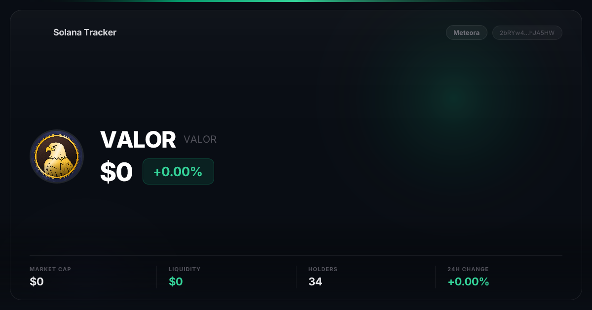 VALOR (VALOR) Price, Chart & Trading